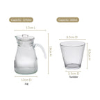 Water Jug With Tumbler Set Of 5 Nestasia