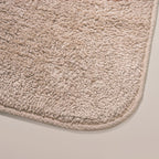 Ribbed Reversible Cotton Floor Mat Beige 82x50cm Nestasia