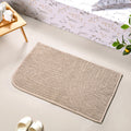 Ribbed Reversible Cotton Floor Mat Beige 82x50cm Nestasia