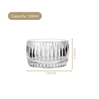 Ribbed Dessert Bowl Set Of 6 160ml Nestasia