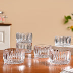 Ribbed Dessert Bowl Set Of 6 160ml Nestasia