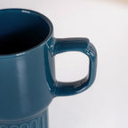 Ribelle Ceramic Stackable Mug Set Of 4 Deep Blue 270ml Nestasia