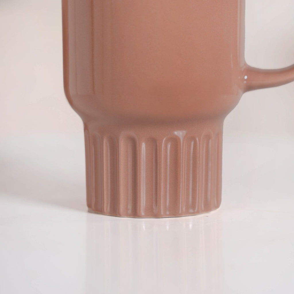 Ribelle Ceramic Stackable Mug Set Of 4 Dusty Pink 270ml Nestasia