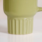 Ribelle Ceramic Stackable Mug Set Of 4 Olive Green 270ml Nestasia