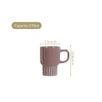 Ribelle Ceramic Stackable Mug Set Of 4 Taupe 270ml Nestasia