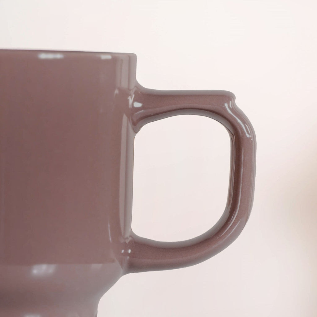 Ribelle Ceramic Stackable Mug Set Of 4 Taupe 270ml Nestasia