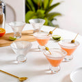 Ridged Cocktail Glass Set Of 6 180ml Nestasia