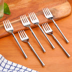 Minimalist Stainless Steel Fork Set Of 6 Nestasia