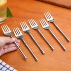 Minimalist Stainless Steel Fork Set Of 6 Nestasia