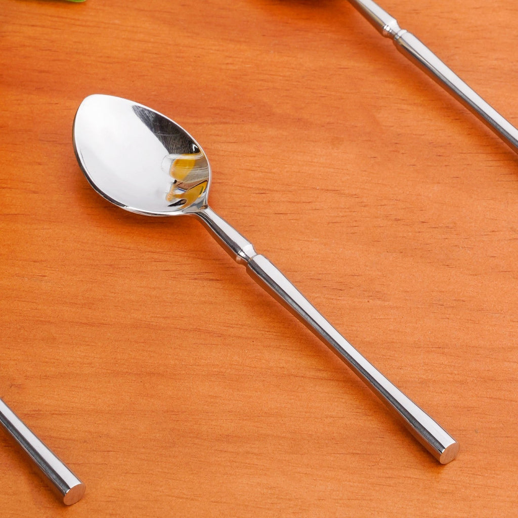 Minimalist Stainless Steel Spoon Set Of 6 Nestasia