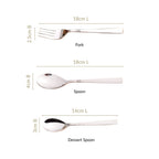 Ring Cut Stainless Steel Flatware Set Of 18 Nestasia