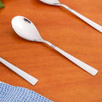 Ring Cut Stainless Steel Flatware Set Of 18 Nestasia