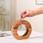 Ring Table Top Test Tube Wooden Vase Nestasia