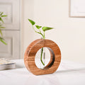 Ring Table Top Test Tube Wooden Vase Nestasia