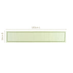 Isabelle 6 Seater Table Runner Green 183x36cm Nestasia