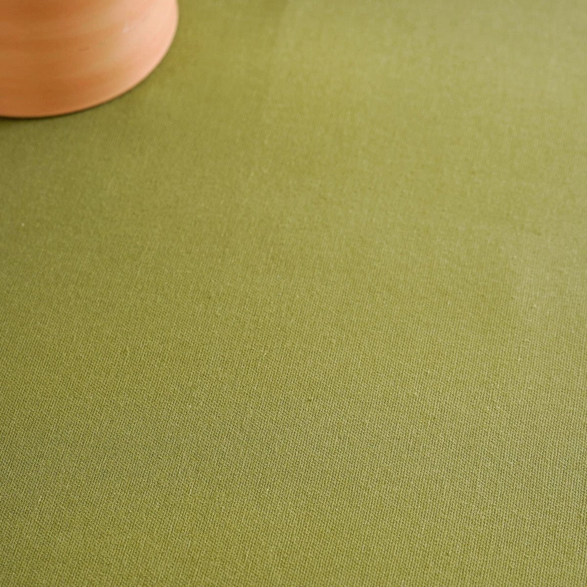 Isabelle Rick Rack Green 6 Seater Cotton Table Cloth 217x163cm Nestasia