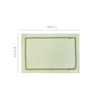 Isabelle Rick Rack Green Cotton Placemat Set Of 4 Nestasia