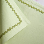 Isabelle Rick Rack Green Cotton Placemat Set Of 4 Nestasia