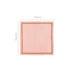 Madeline Peach Cotton Napkin Set Of 6 With Rick Rack Nestasia
