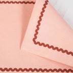 Madeline Peach Set Of 4 Reversible Cotton Placemats Nestasia
