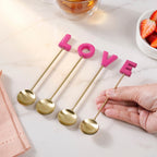 LOVE Dessert Spoon Set Of 4 Nestasia