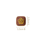 Rose Embossed Stud Earrings Nestasia