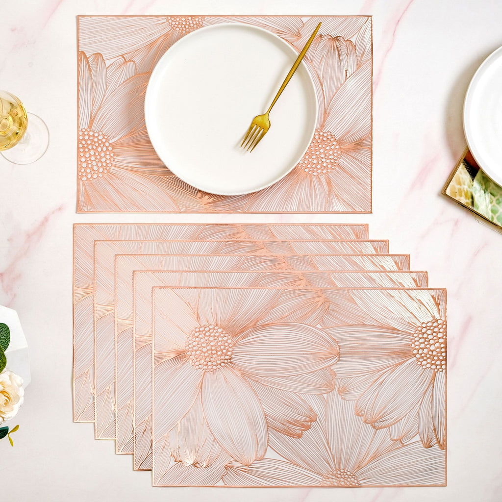 Soft Girl Rose Gold Table Mat Set Of 6 Nestasia