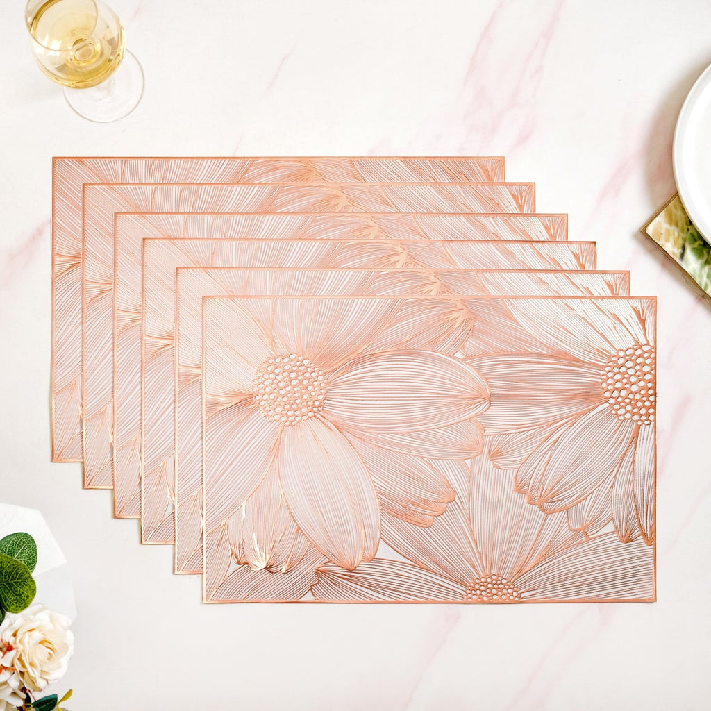 Soft Girl Rose Gold Table Mat Set Of 6 Nestasia