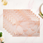 Soft Girl Rose Gold Table Mat Set Of 6 Nestasia