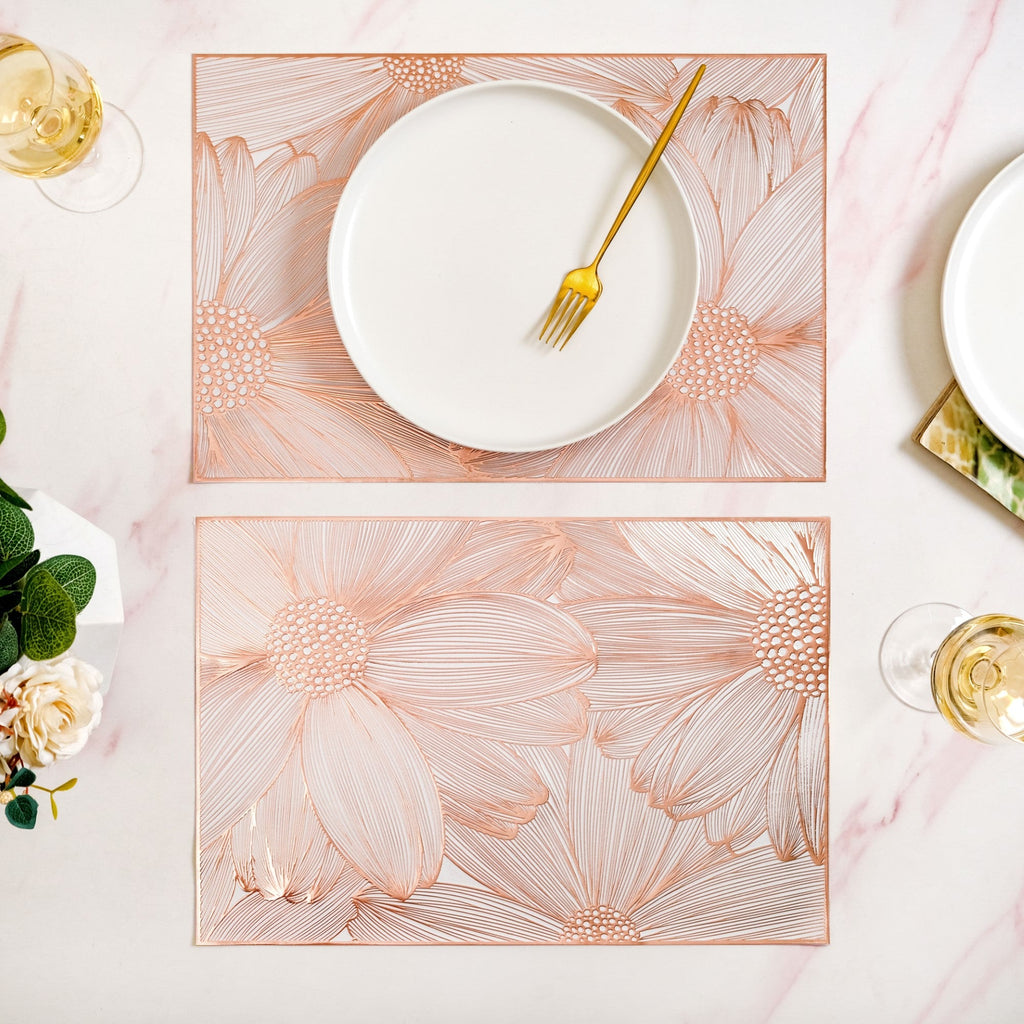 Soft Girl Rose Gold Table Mat Set Of 6 Nestasia
