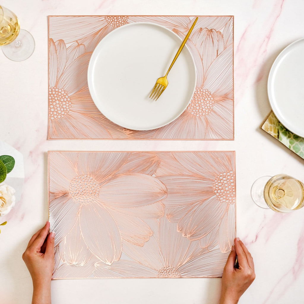 Soft Girl Rose Gold Table Mat Set Of 6 Nestasia