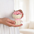 Pink Rose Fruit Fork With Ceramic Vase Set Of 13 Nestasia