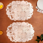 Rosegold Reverie Placemat Set Of 6 Nestasia