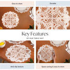 Rosegold Reverie Placemat Set Of 6 Nestasia