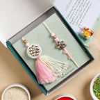 Rosetta Charm Rakhi And Lumba Gift Set Nestasia