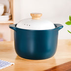 Cera Ceramic Soup Cooking Pot With White Lid 6000ml Nestasia