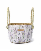 Handwoven Round Seagrass Basket for Fruits, Snacks, and Home Organization