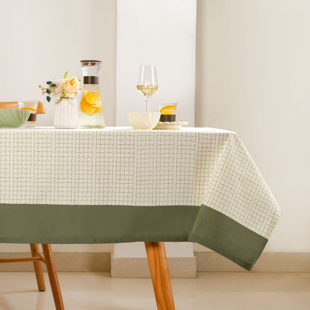 Palm Grove 6 Seater Cotton Table Cover 203x152cm Nestasia