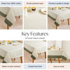 Palm Grove 6 Seater Cotton Table Cover 203x152cm Nestasia