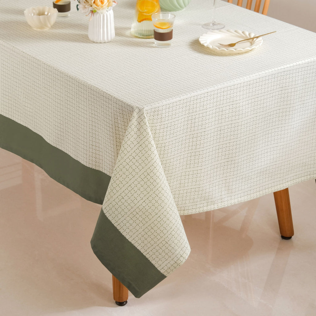 Palm Grove 8 Seater Cotton Table Cover 274x152cm Nestasia