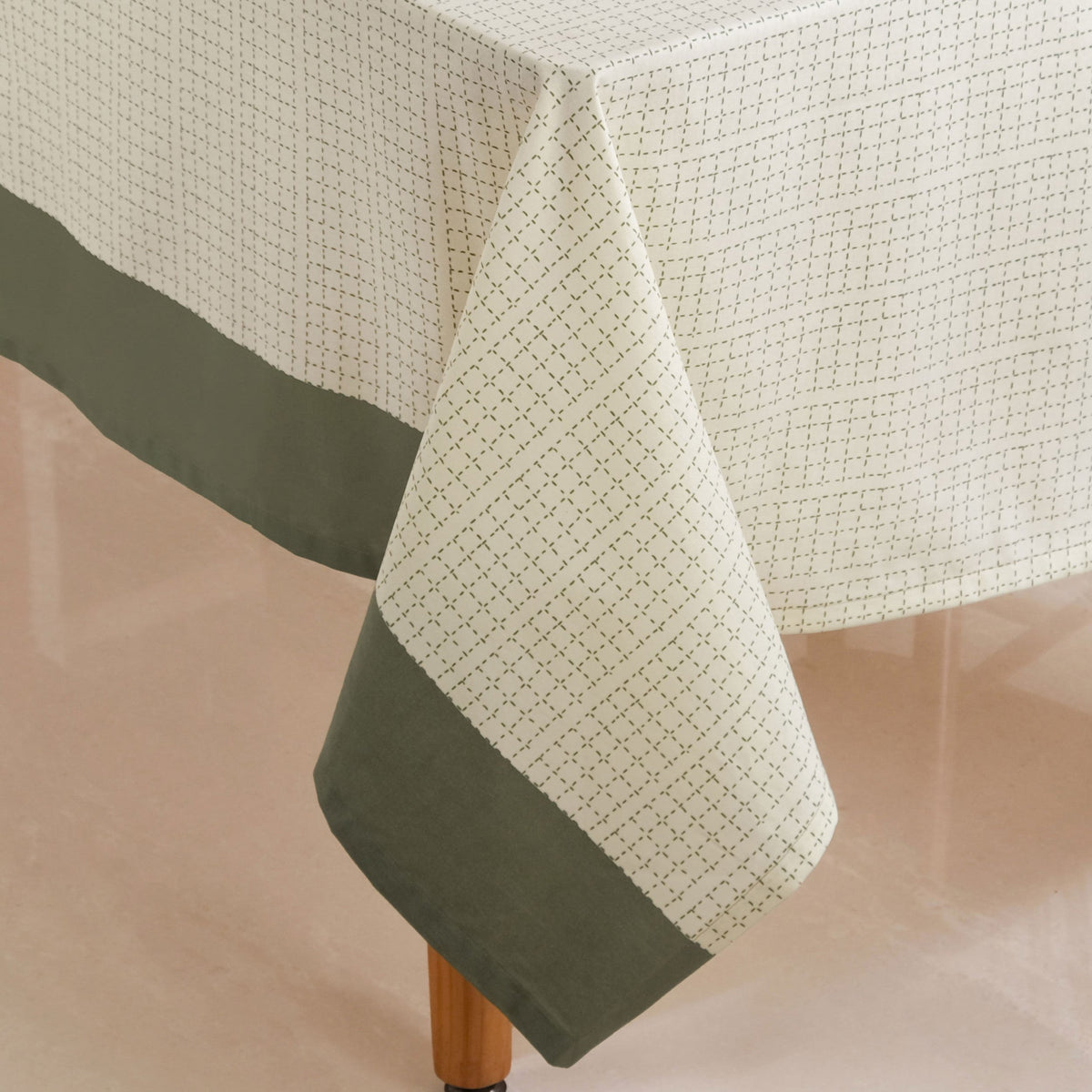 Palm Grove 8 Seater Cotton Table Cover 274x152cm Nestasia