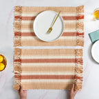 Rustic Cotton Placemat Set Of 6 Nestasia