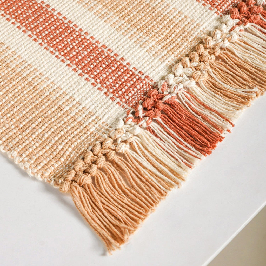 Rustic Cotton Runner 180x33cm Nestasia