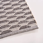 Boho Weave Floor Runner Cotton Mat Brown White 134x50cm Nestasia