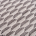 Boho Weave Floor Runner Cotton Mat Brown White 134x50cm Nestasia