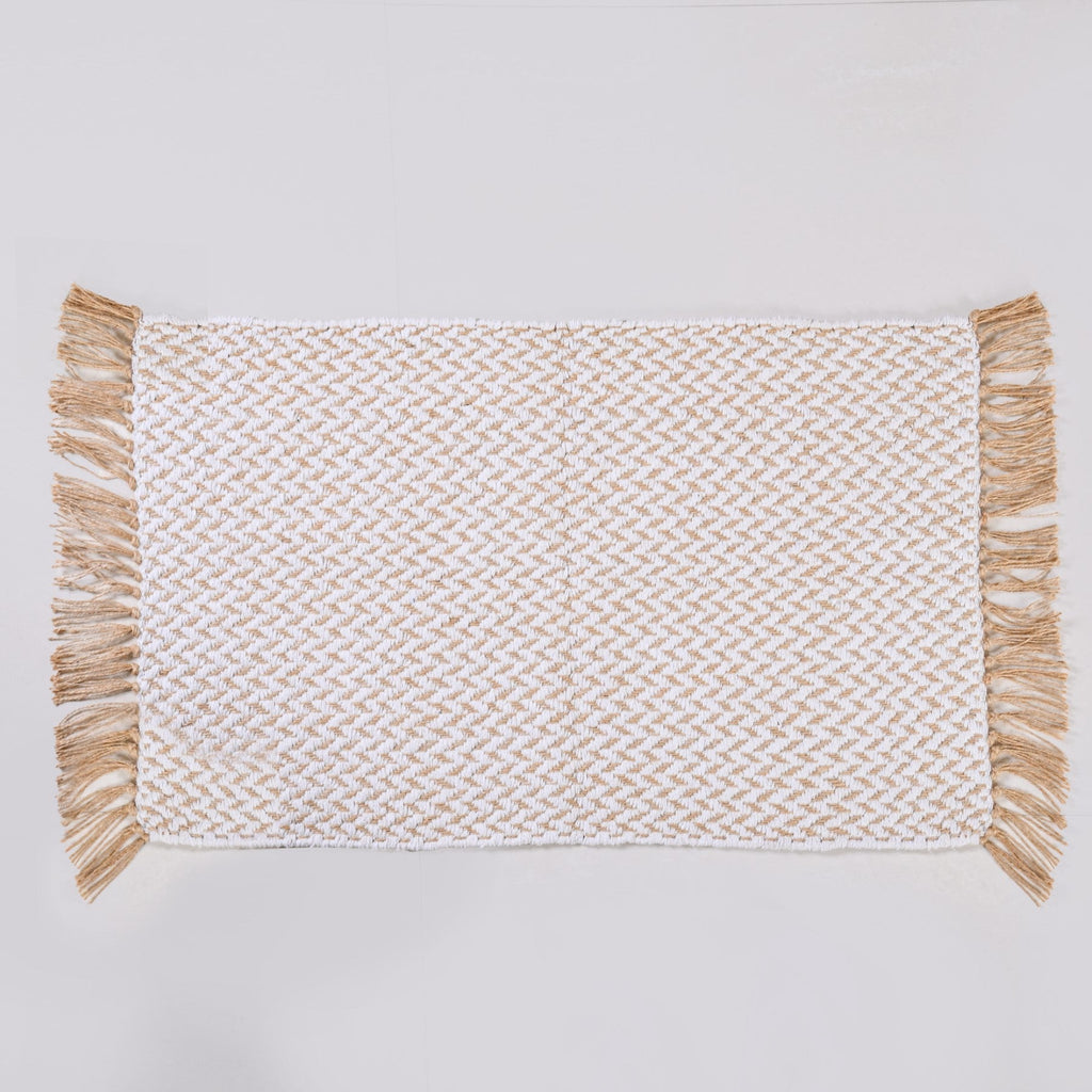 Minimal Cotton Anti Slip Floor Mat 96x50cm Nestasia
