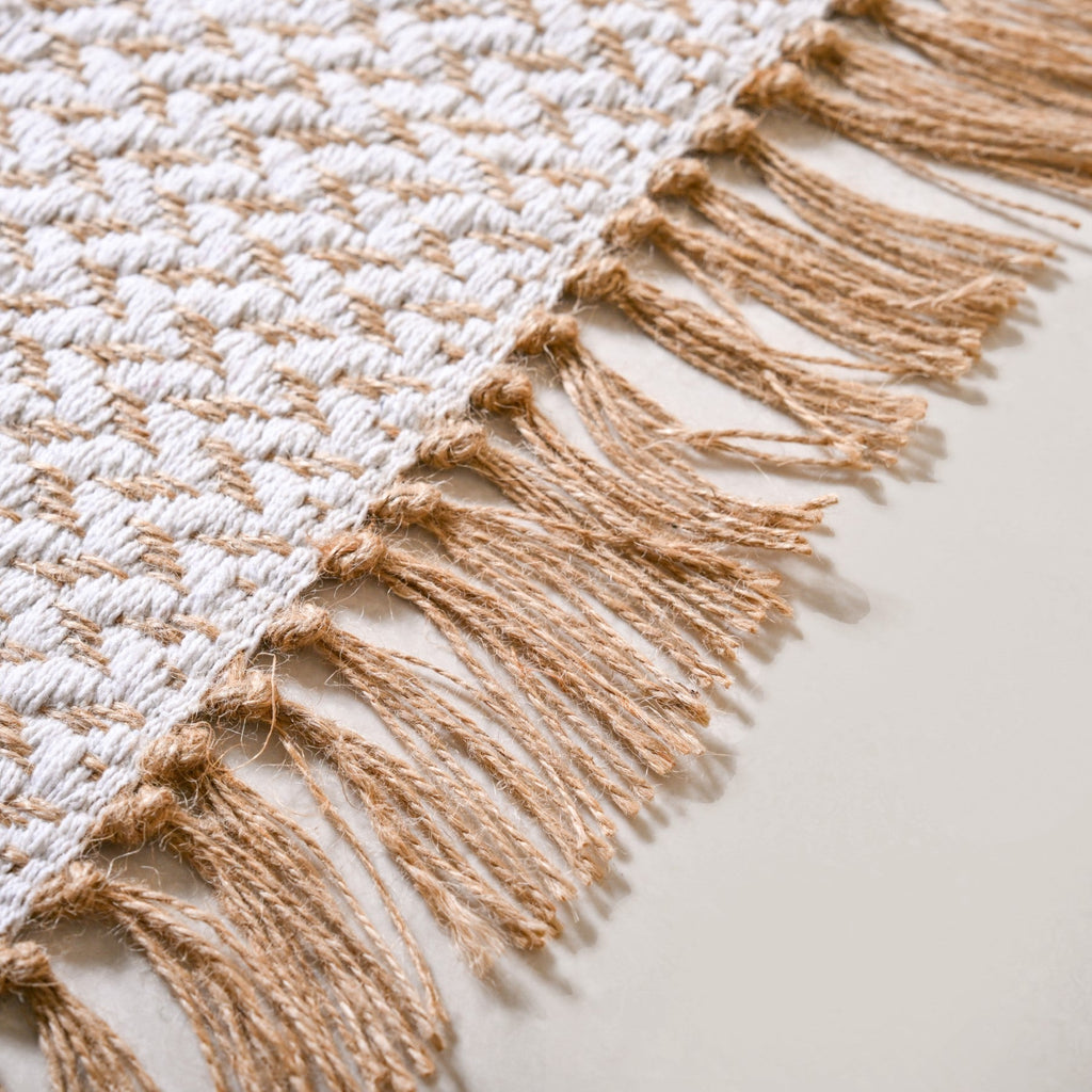 Minimal Cotton Anti Slip Floor Mat 96x50cm Nestasia