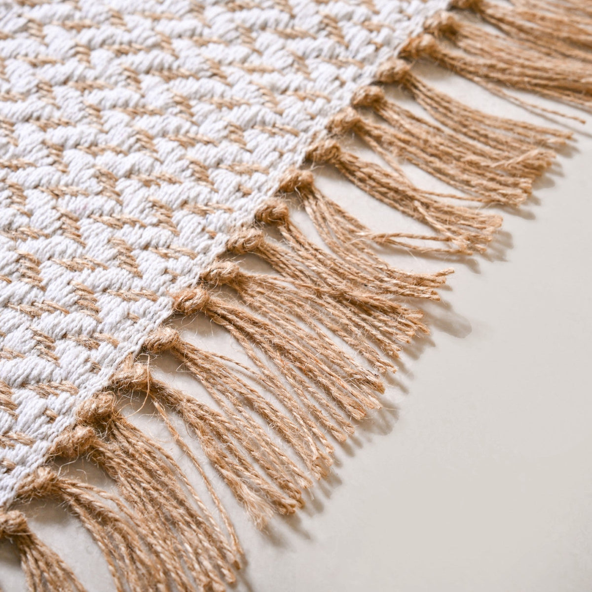 Minimal Cotton Anti Slip Floor Mat 96x50cm Nestasia