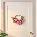 Rustic Rosy Ecofriendly Front Door Wreath 24cm Nestasia