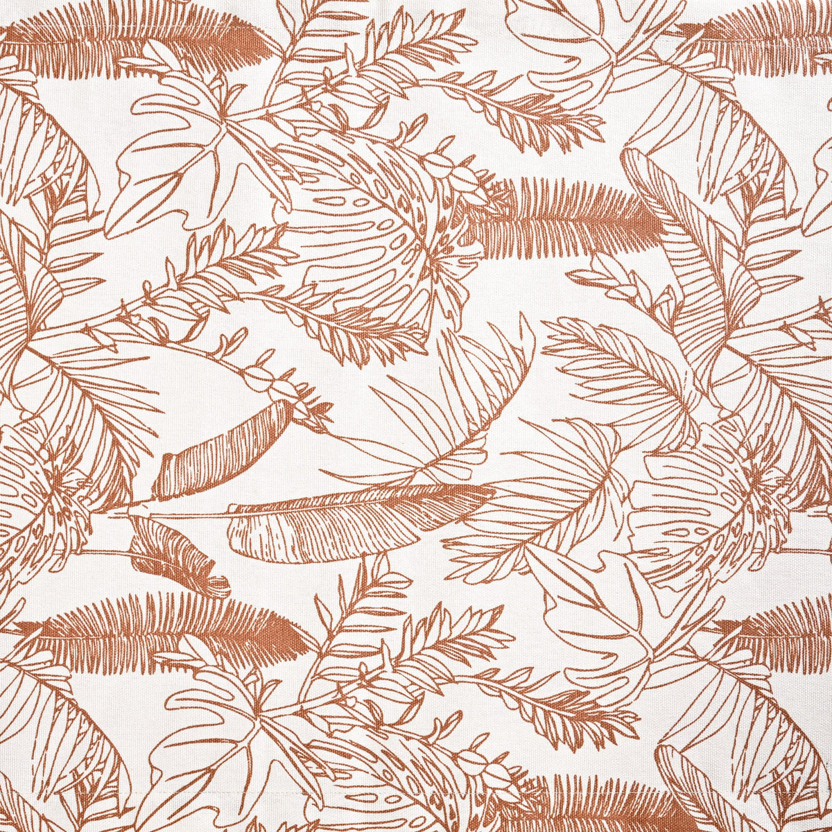 Mocha Fern Table Runner 6 Seater 185x35cm Nestasia